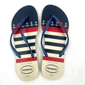 Havaianas Slim Nautical Flip Flop Sandals Women's 11/12